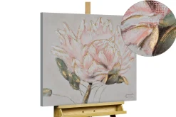 Handgemaltes Gemälde 'Pink Tenderness' 60x60cm | inkl. Echtheitszertifikat