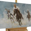 Handgemaltes Gemälde 'Polo Game' 90x60cm | inkl. Echtheitszertifikat