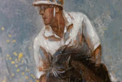 Handgemaltes Gemälde 'Polo Game' 90x60cm | inkl. Echtheitszertifikat
