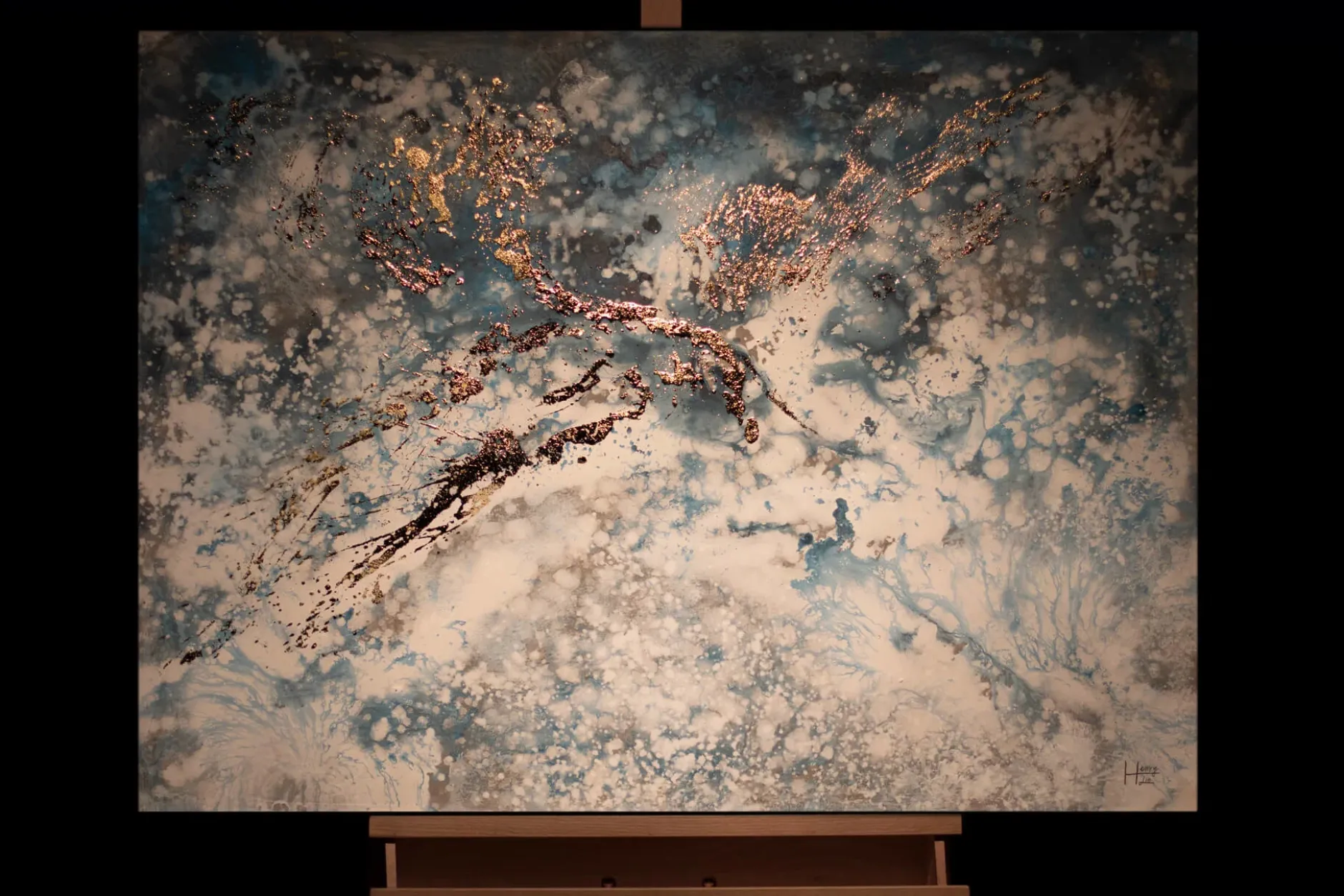 Handgemaltes Gemälde 'Poseidon's Treasure' 100x75cm | inkl. Echtheitszertifikat