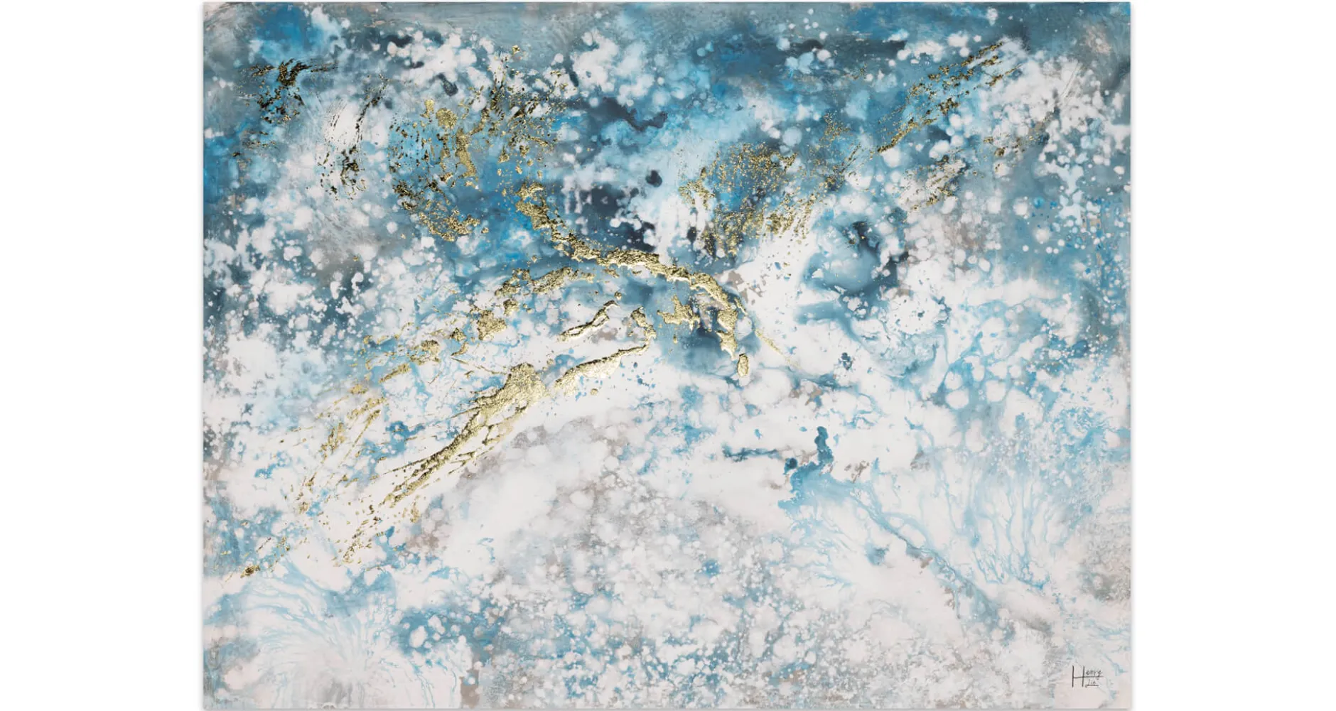 Handgemaltes Gemälde 'Poseidon's Treasure' 100x75cm | inkl. Echtheitszertifikat