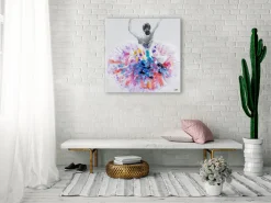 Handgemaltes Gemälde 'Primaballerina' 80x80cm | inkl. Echtheitszertifikat