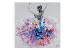 Handgemaltes Gemälde 'Primaballerina' 80x80cm | inkl. Echtheitszertifikat