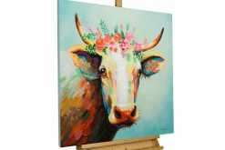 Handgemaltes Gemälde 'Prinzessin Lotta' 80x80cm | inkl. Echtheitszertifikat