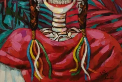 Handgemaltes Gemälde 'Prinzessin aus Mexiko' 70x100cm | inkl. Echtheitszertifikat