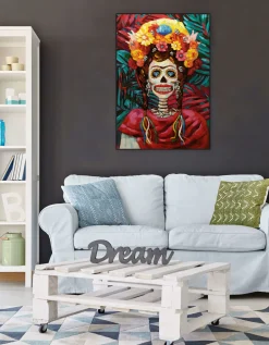 Handgemaltes Gemälde 'Prinzessin aus Mexiko' 70x100cm | inkl. Echtheitszertifikat