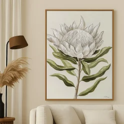 Handgemaltes Gemälde 'Protea-Stille' | Echtheitszertifikat inklusive