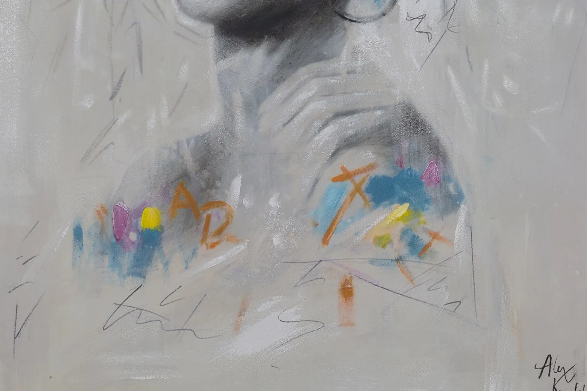 Handgemaltes Gemälde 'Proud Look' 75x100cm | inkl. Echtheitszertifikat