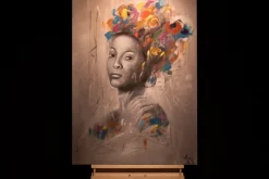 Handgemaltes Gemälde 'Proud Look' 75x100cm | inkl. Echtheitszertifikat