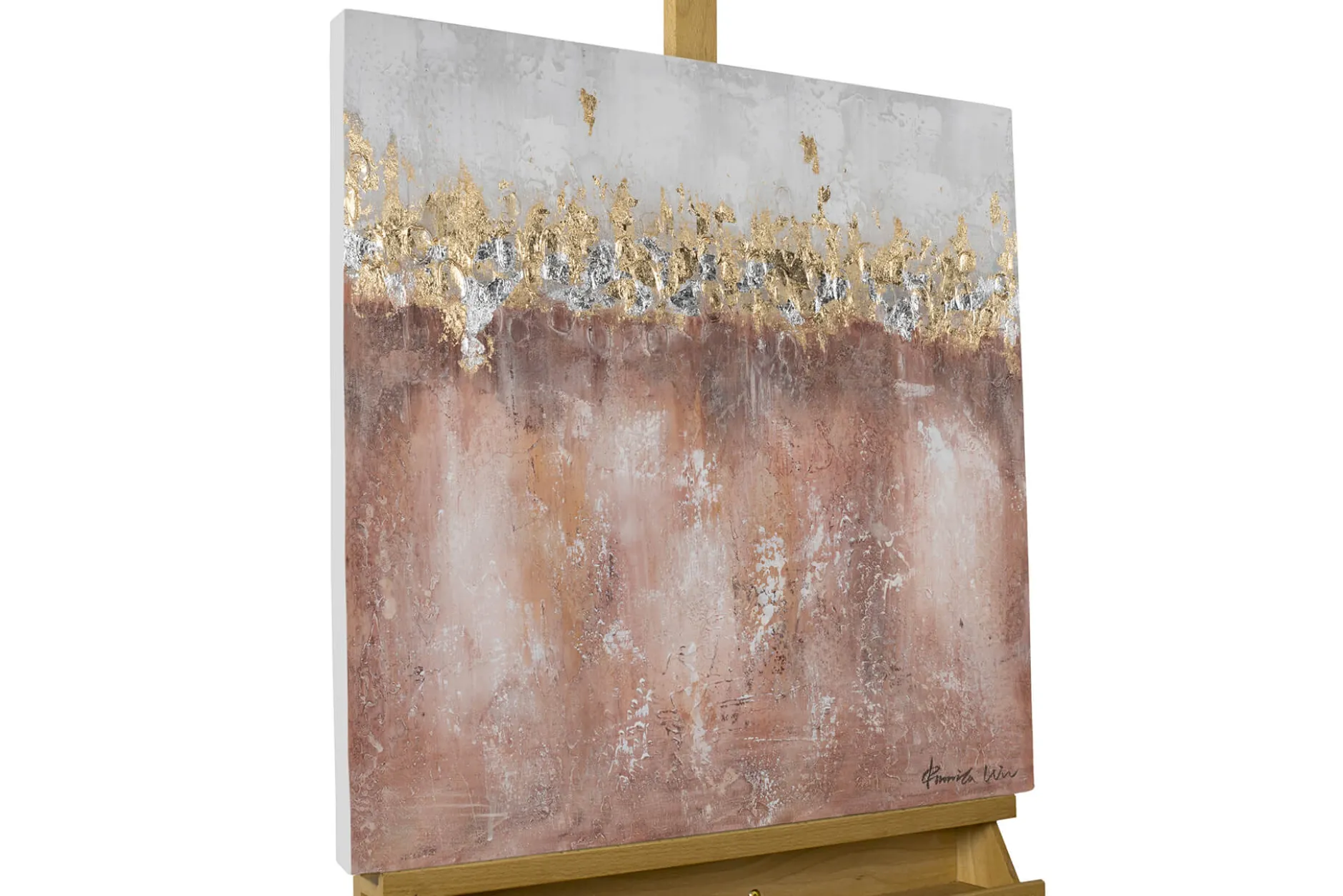 Handgemaltes Gemälde 'Quartzscape' 60x60cm | inkl. Echtheitszertifikat