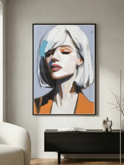 Handgemaltes Gemälde 'Quiet Allure' 60x90cm | inkl. Echtheitszertifikat