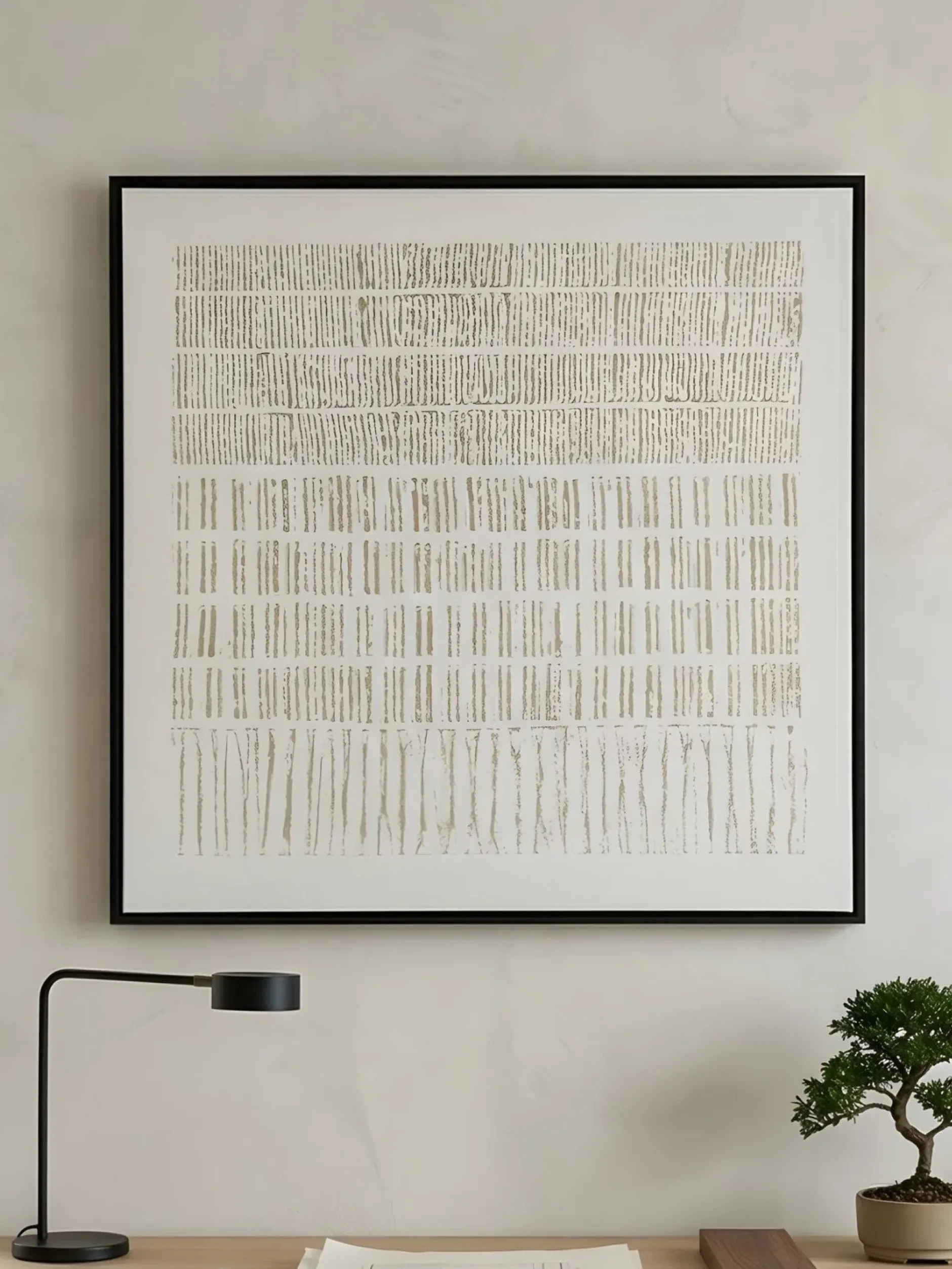 Handgemaltes Gemälde 'Quiet Strata' 60x60cm | inkl. Echtheitszertifikat