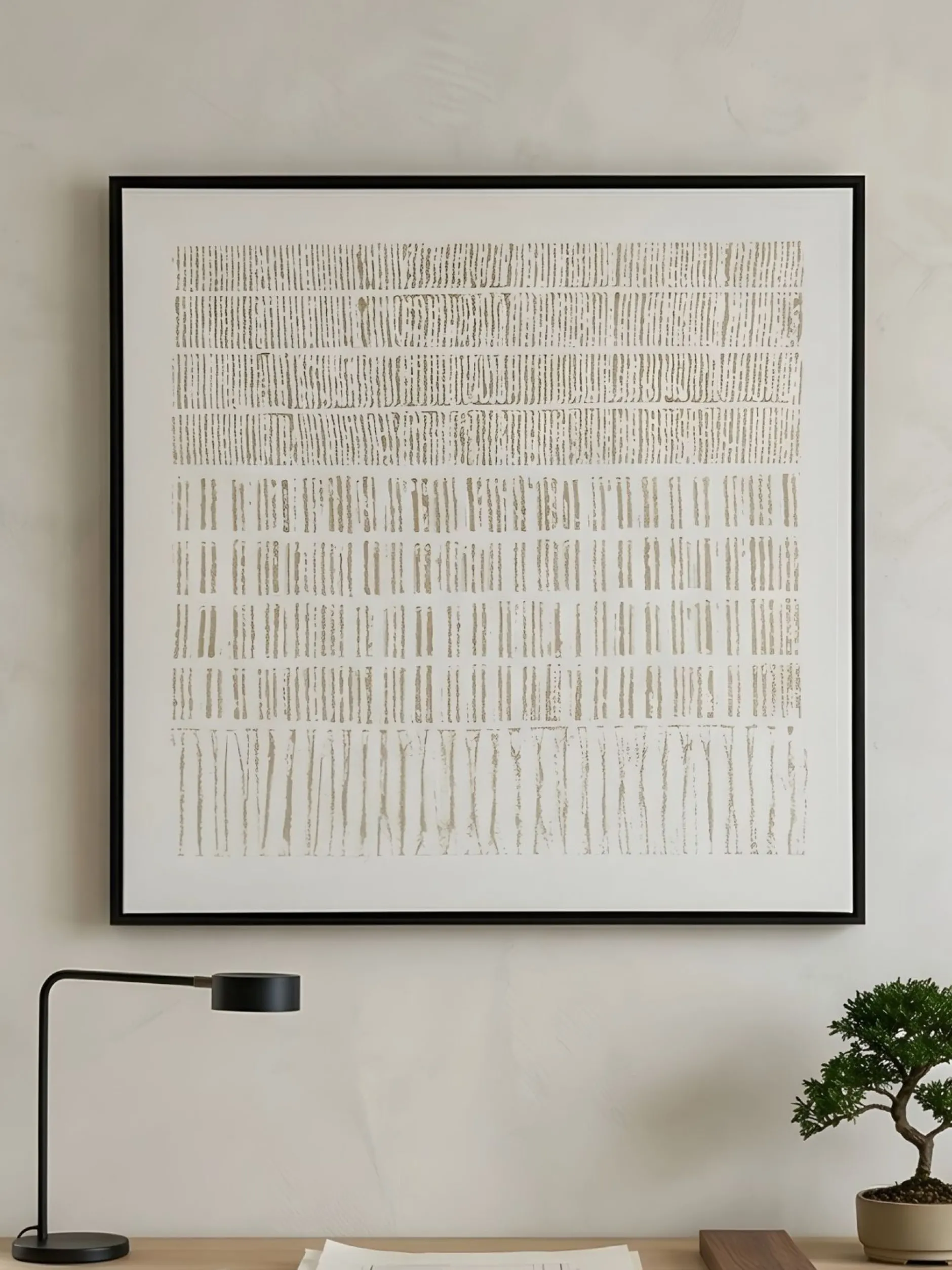 Handgemaltes Gemälde 'Quiet Strata' 60x60cm | inkl. Echtheitszertifikat