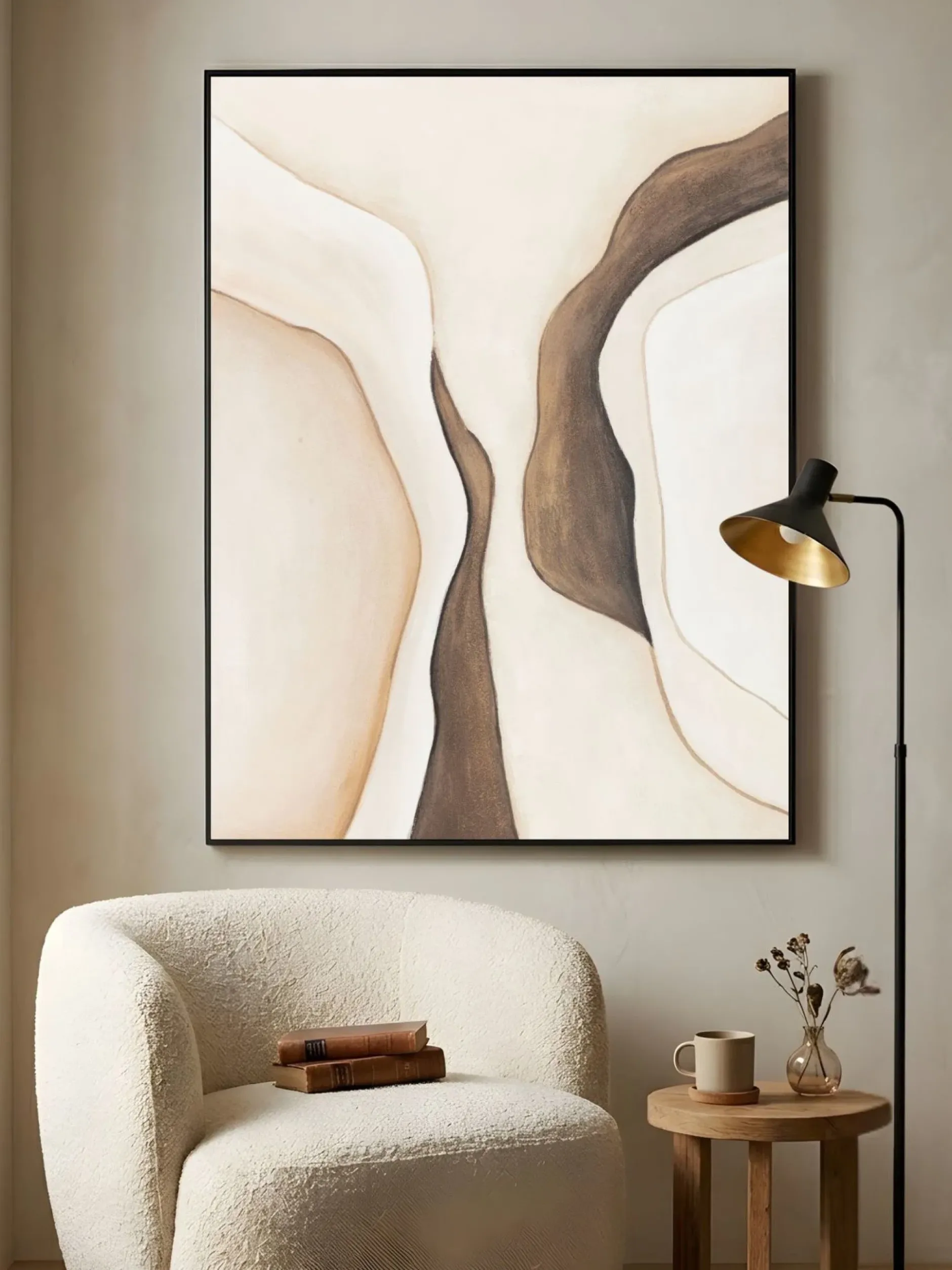 Handgemaltes Gemälde 'Quiet Terrain' 75x100cm | inkl. Echtheitszertifikat