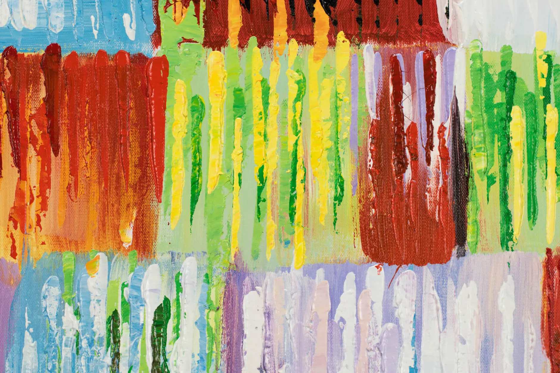 Handgemaltes Gemälde 'Rainbow Vibes' 60x60cm | inkl. Echtheitszertifikat
