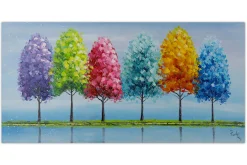 Handgemaltes Gemälde 'Rainy Season' 120x60cm | inkl. Echtheitszertifikat