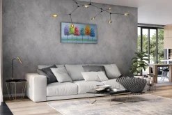 Handgemaltes Gemälde 'Rainy Season' 120x60cm | inkl. Echtheitszertifikat