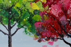 Handgemaltes Gemälde 'Rainy Season' 120x60cm | inkl. Echtheitszertifikat