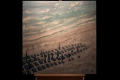 Handgemaltes Gemälde 'Reise ans Meer' 80x80cm | inkl. Echtheitszertifikat