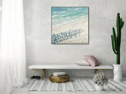 Handgemaltes Gemälde 'Reise ans Meer' 80x80cm | inkl. Echtheitszertifikat