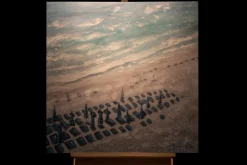 Handgemaltes Gemälde 'Reise ans Meer' 80x80cm | inkl. Echtheitszertifikat