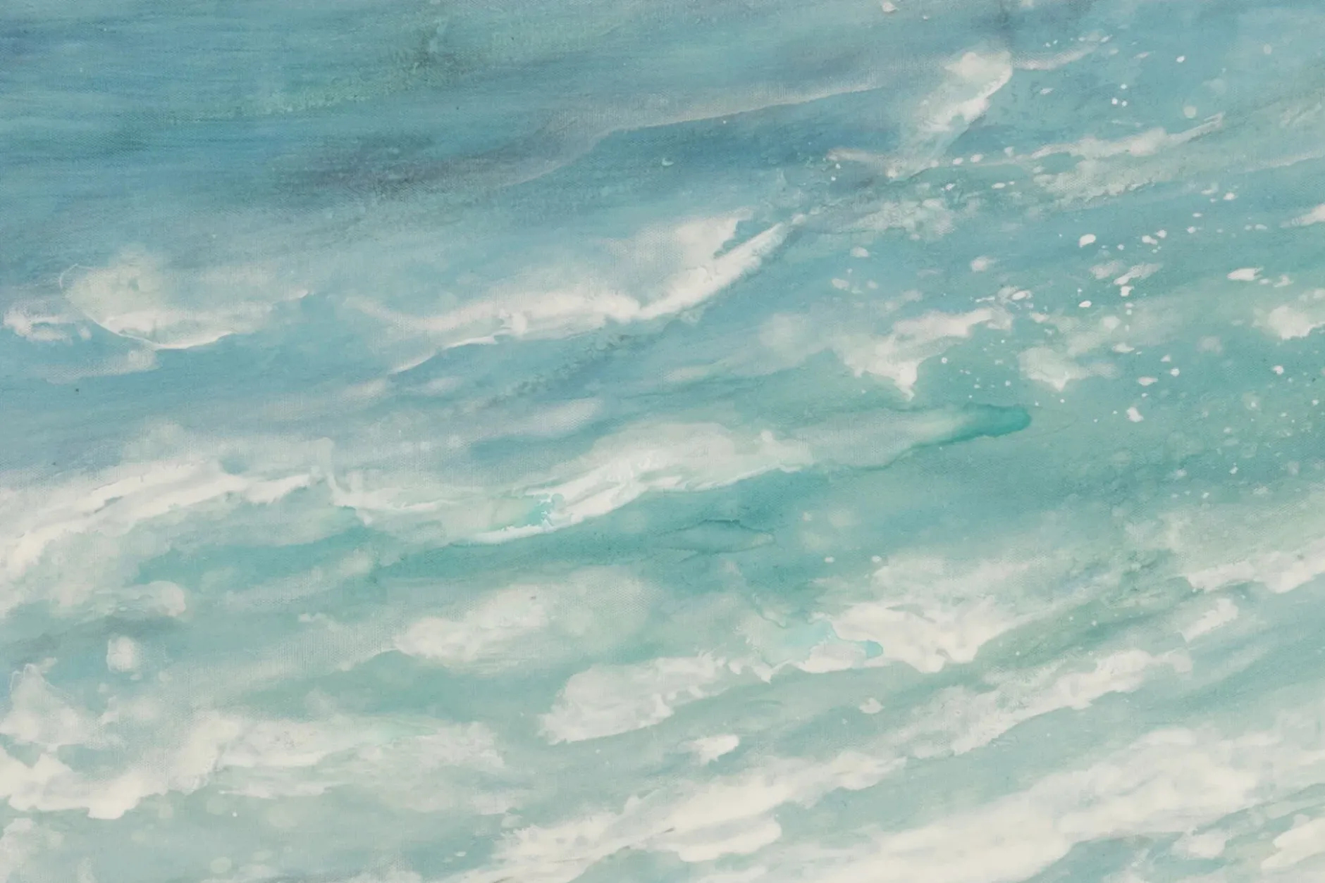 Handgemaltes Gemälde 'Reise ans Meer' 80x80cm | inkl. Echtheitszertifikat