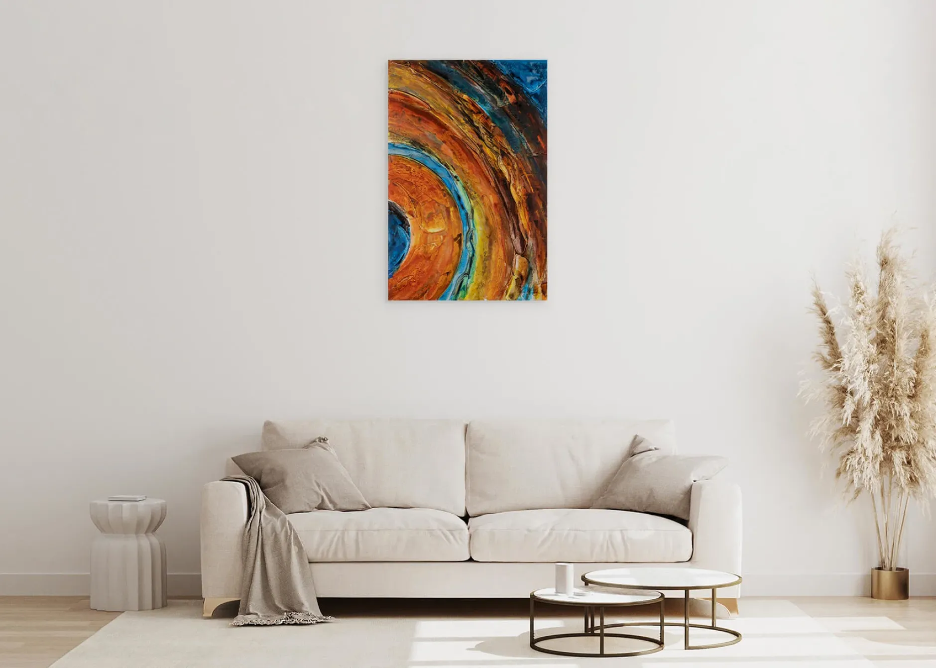 Handgemaltes Gemälde 'Reise zum Jupiter' 60x90cm | inkl. Echtheitszertifikat