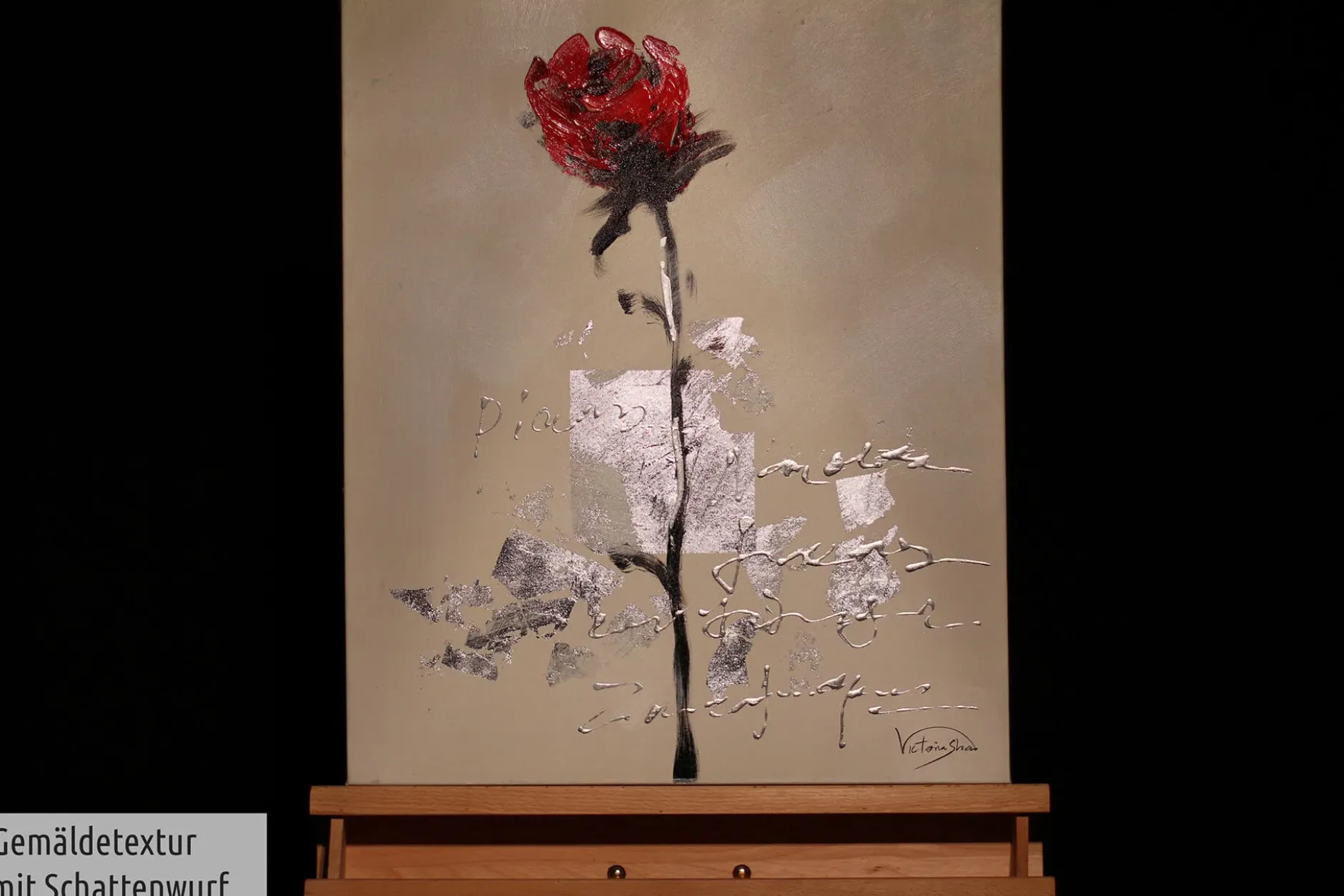 Handgemaltes Gemälde 'Rendezvous mit Dir' 50x60cm | inkl. Echtheitszertifikat