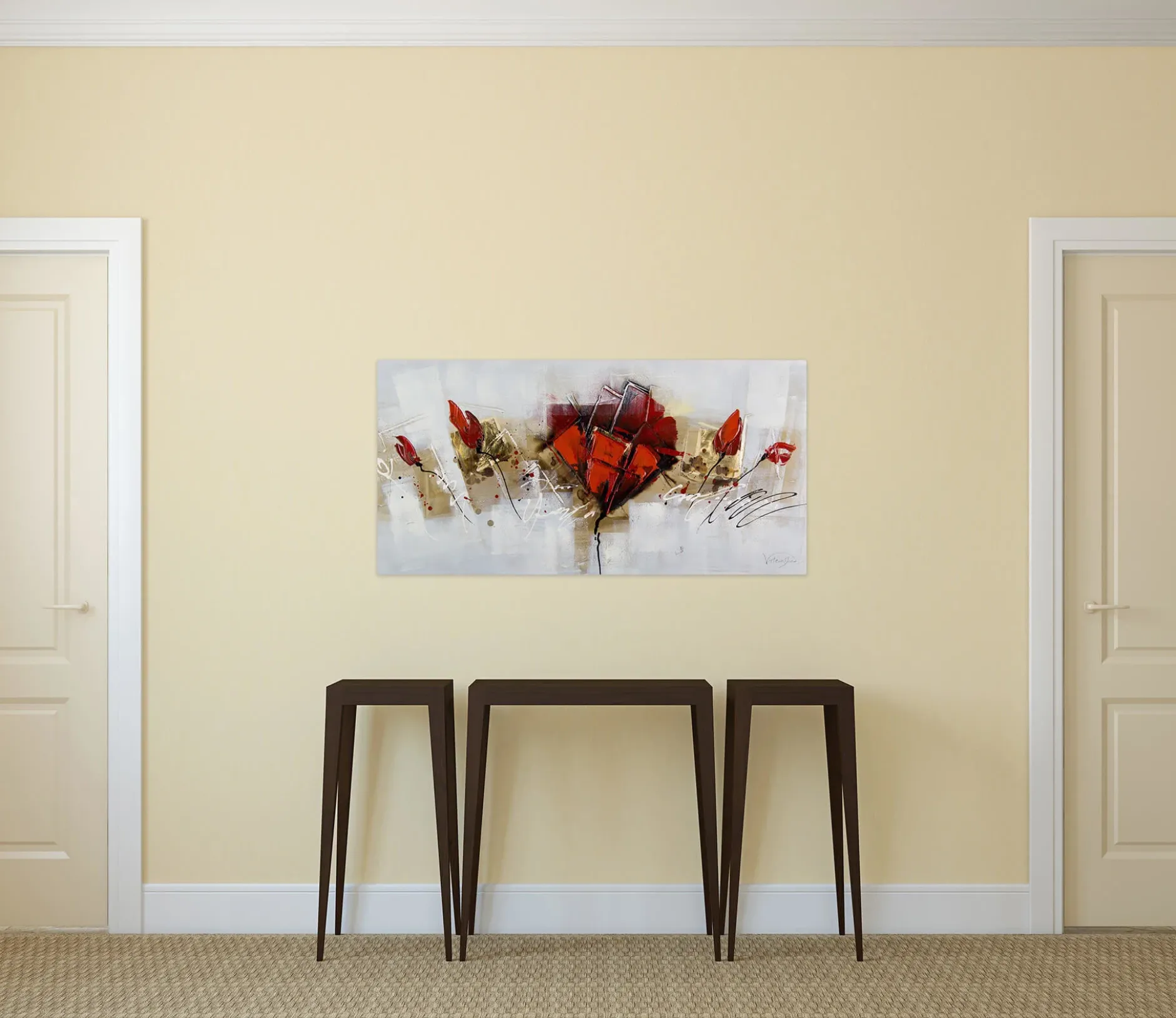 Handgemaltes Gemälde 'Repertoire der Künste' 100x50cm | inkl. Echtheitszertifikat