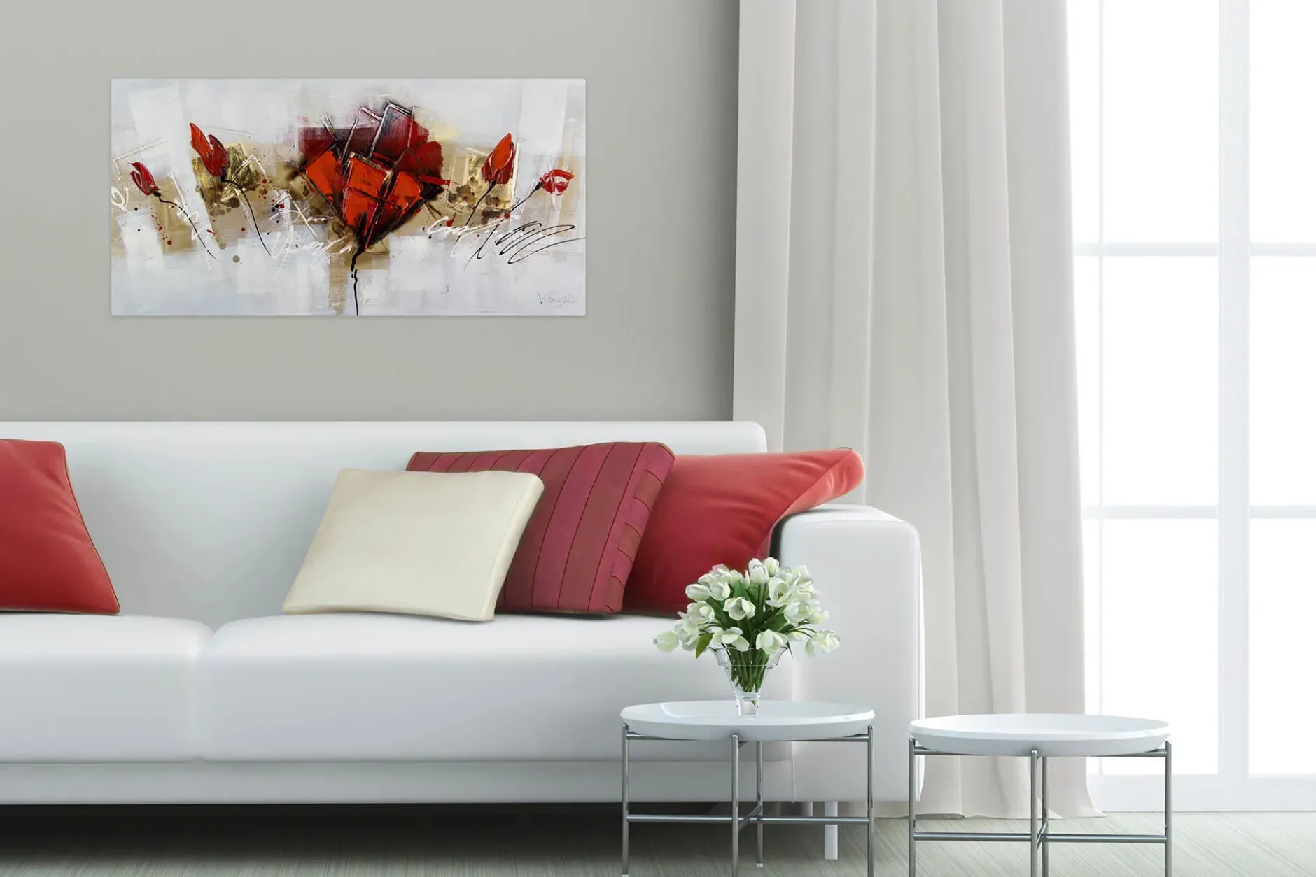 Handgemaltes Gemälde 'Repertoire der Künste' 100x50cm | inkl. Echtheitszertifikat
