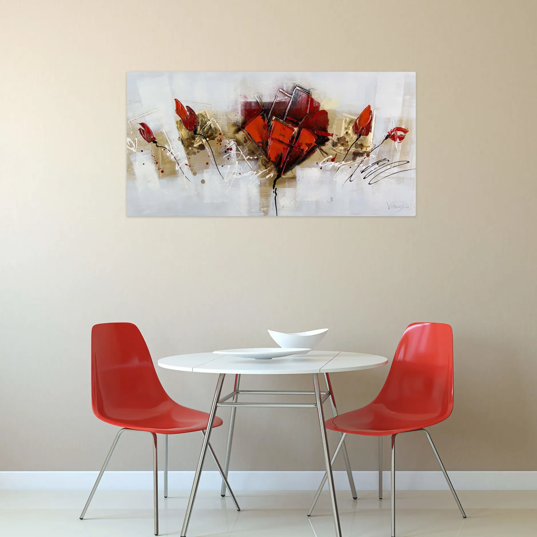 Handgemaltes Gemälde 'Repertoire der Künste' 100x50cm | inkl. Echtheitszertifikat