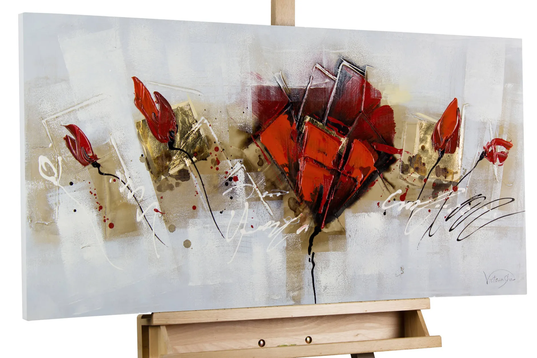 Handgemaltes Gemälde 'Repertoire der Künste' 100x50cm | inkl. Echtheitszertifikat
