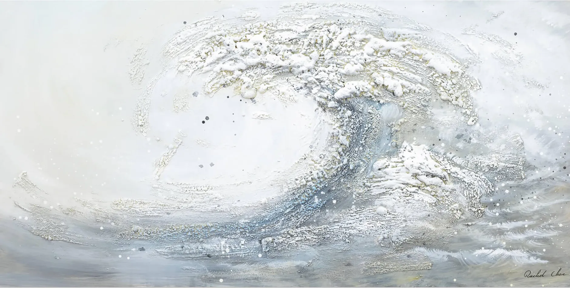 Handgemaltes Gemälde 'Rhythm of the Sea' 120x60cm | inkl. Echtheitszertifikat