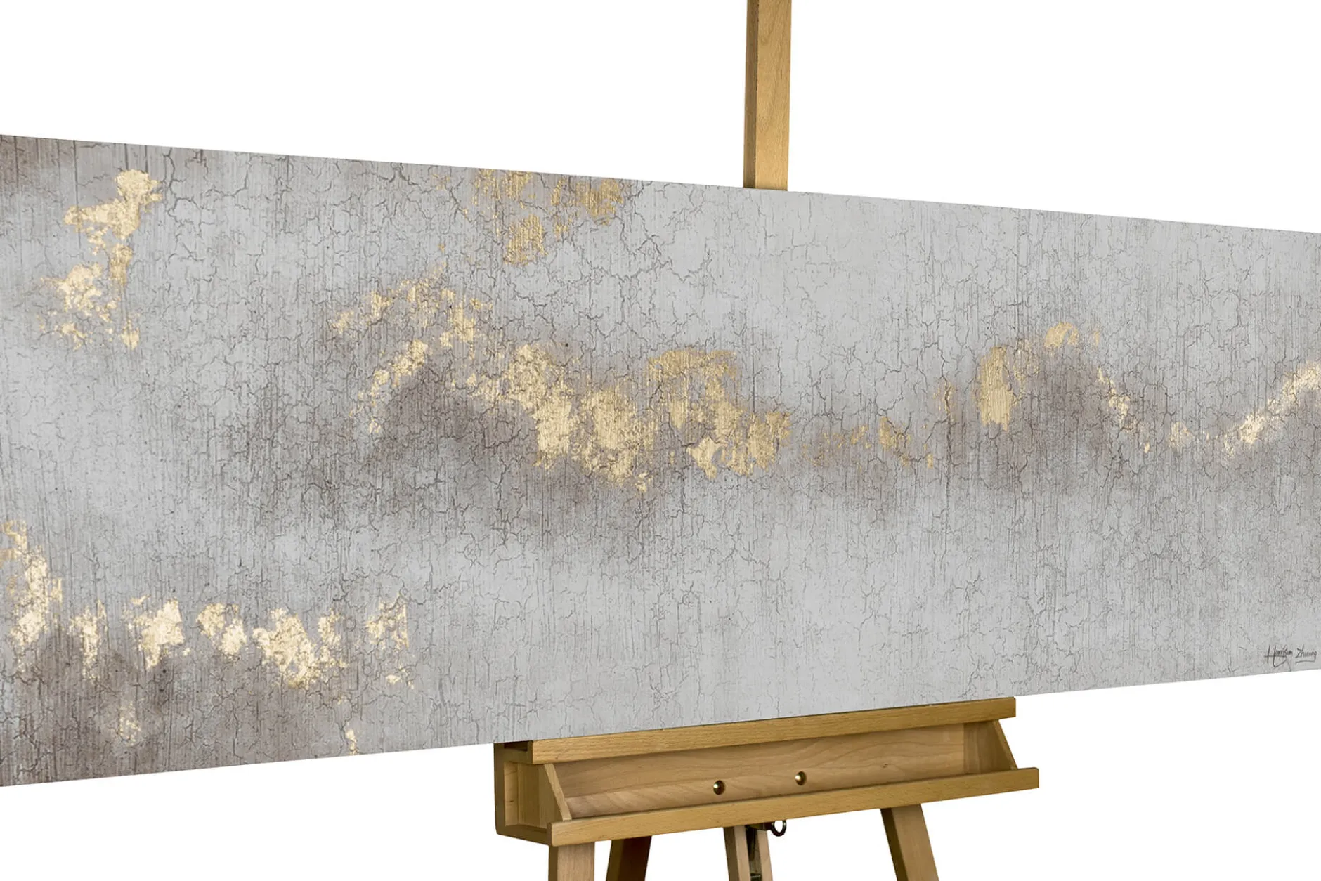 Handgemaltes Gemälde 'Riddle of the Fog' 150x50cm | inkl. Echtheitszertifikat