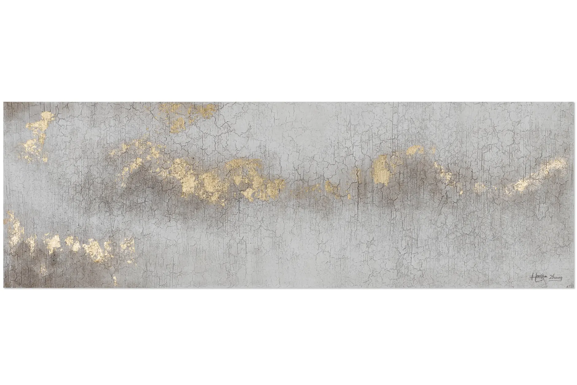 Handgemaltes Gemälde 'Riddle of the Fog' 150x50cm | inkl. Echtheitszertifikat