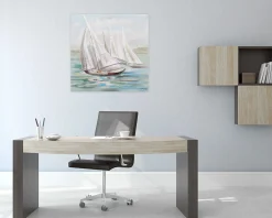 Handgemaltes Gemälde 'Riding the Waves' 80x80cm | inkl. Echtheitszertifikat