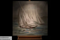 Handgemaltes Gemälde 'Riding the Waves' 80x80cm | inkl. Echtheitszertifikat