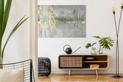 Handgemaltes Gemälde 'Riverside Stroll' | inkl. Echtheitszertifikat