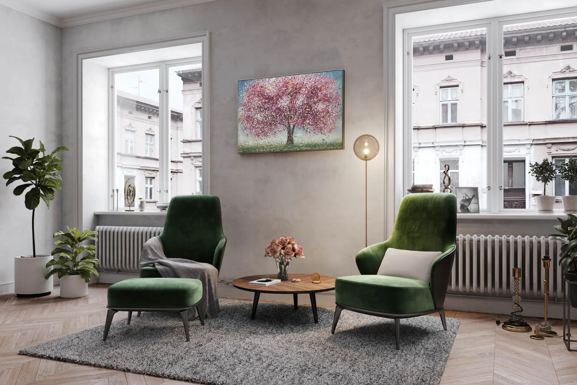 Handgemaltes Gemälde 'Rooted Spirit' 120x80cm | inkl. Echtheitszertifikat