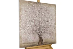 Handgemaltes Gemälde 'Rosa Frühlingstraum' 80x80cm | inkl. Echtheitszertifikat