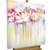 Handgemaltes Gemälde 'Rose Scented Summertime' 80x80cm | inkl. Echtheitszertifikat