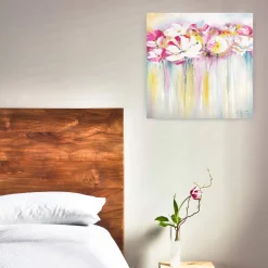 Handgemaltes Gemälde 'Rose Scented Summertime' 80x80cm | inkl. Echtheitszertifikat