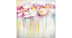 Handgemaltes Gemälde 'Rose Scented Summertime' 80x80cm | inkl. Echtheitszertifikat