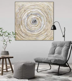 Handgemaltes Gemälde 'Ruddle Maelstrom' 80x80cm | inkl. Echtheitszertifikat