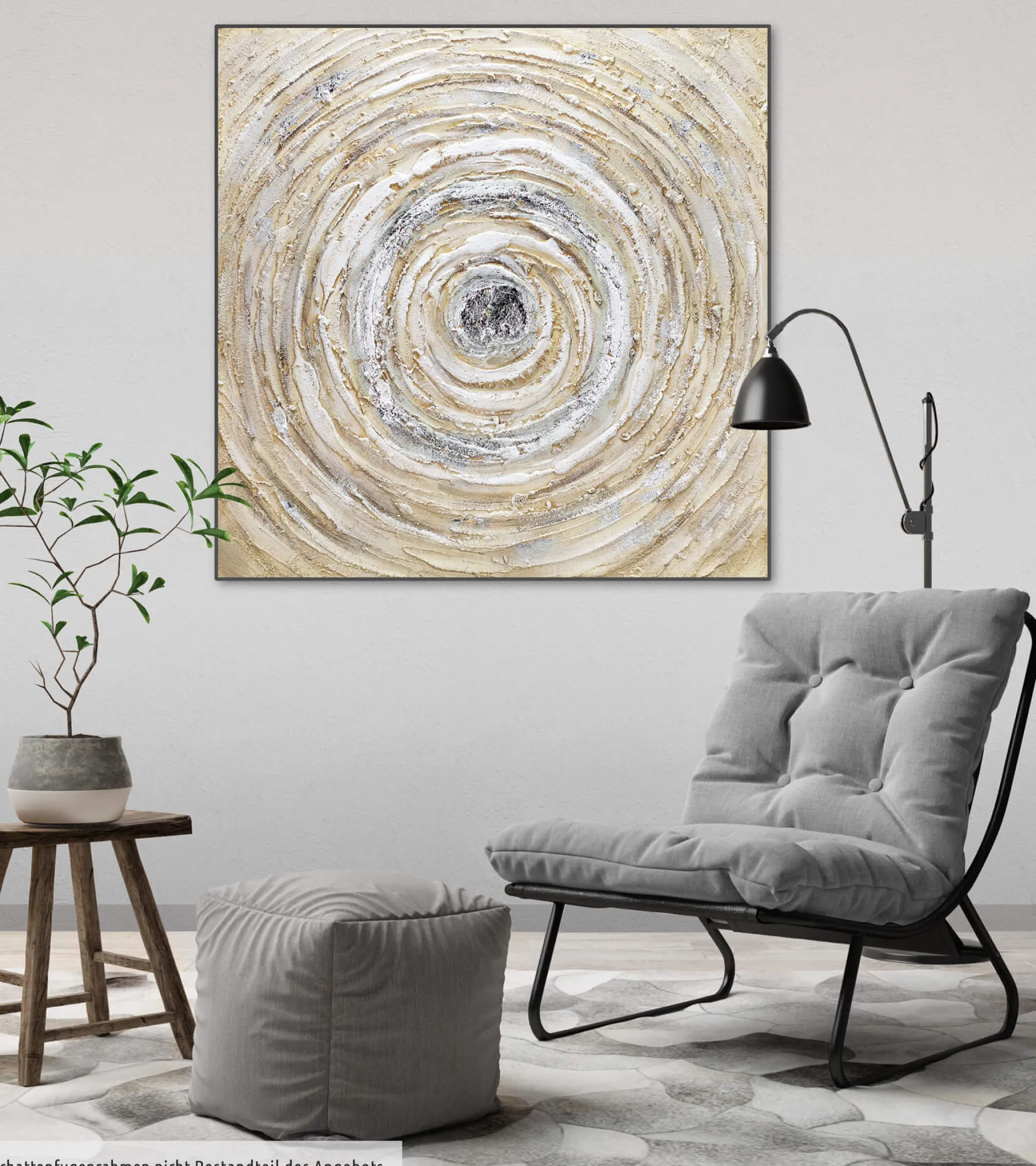 Handgemaltes Gemälde 'Ruddle Maelstrom' 80x80cm | inkl. Echtheitszertifikat