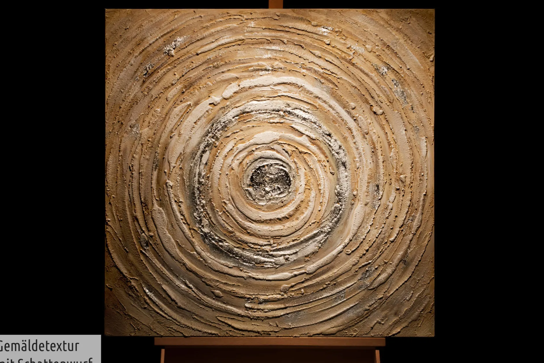 Handgemaltes Gemälde 'Ruddle Maelstrom' 80x80cm | inkl. Echtheitszertifikat