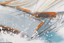 Handgemaltes Gemälde 'Ruf des Abenteuers' 150x50cm | inkl. Echtheitszertifikat