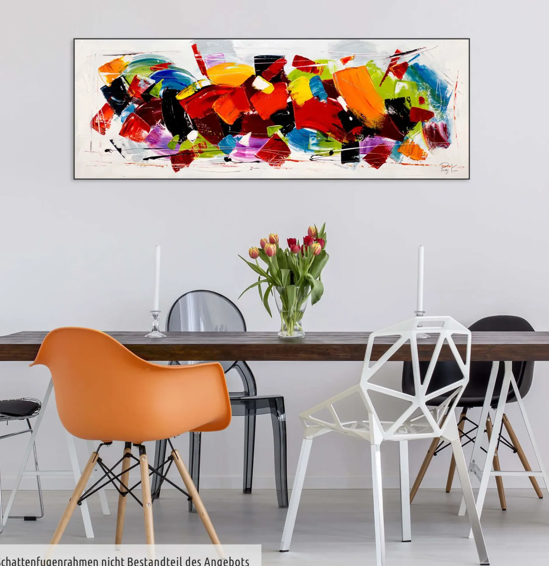 Handgemaltes Gemälde 'Rush' 150x50cm | inkl. Echtheitszertifikat