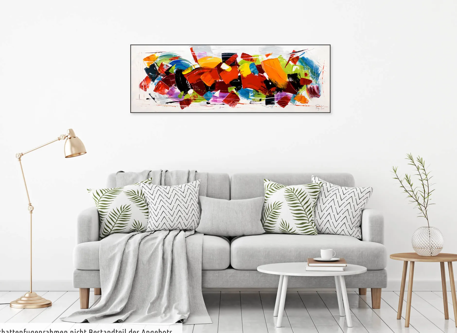 Handgemaltes Gemälde 'Rush' 150x50cm | inkl. Echtheitszertifikat