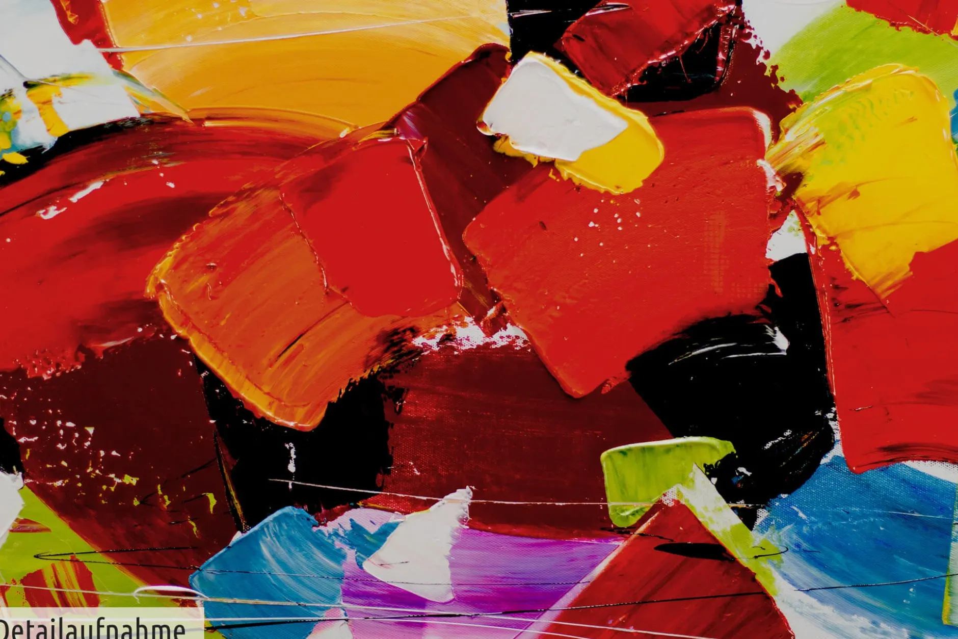 Handgemaltes Gemälde 'Rush' 150x50cm | inkl. Echtheitszertifikat